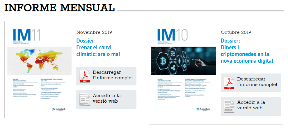 2019035. Aprenent del dossier “Frenar el canvi climàtic” de La&nbsp;Caixa.